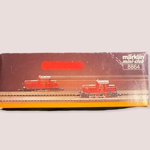 Marklin z 8864 red diesel loco w/ new 5-pole motor